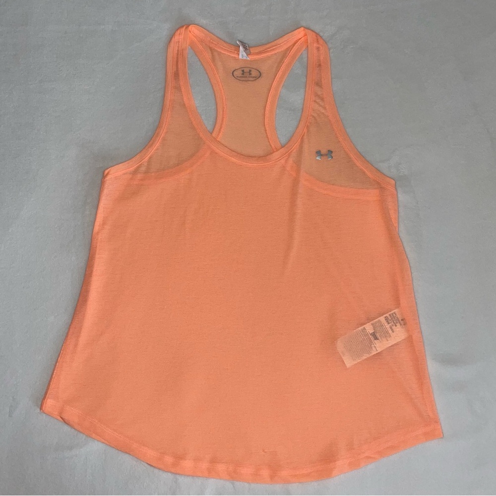 Under Armour Orange Tank Top Racerback Performance